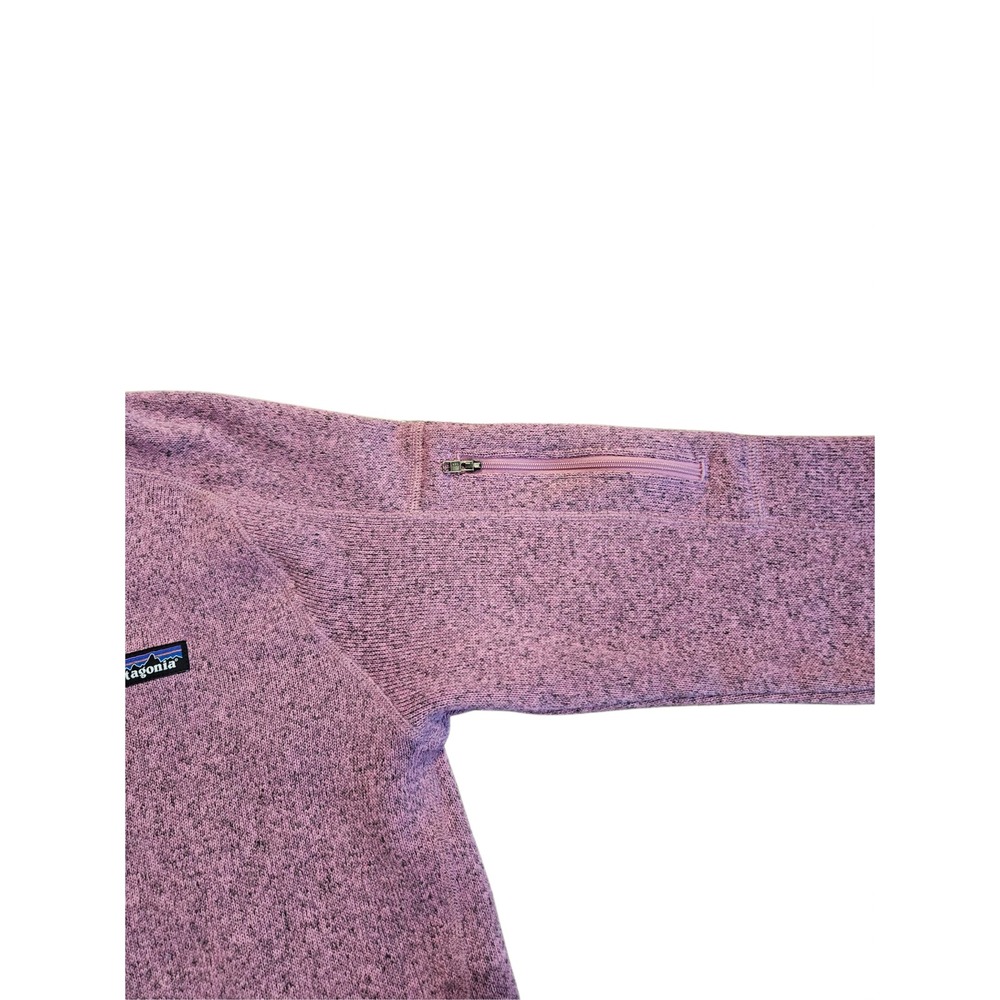 Patagonia Better Sweater 1/4-Zip Fleece Pullover Women Large Light Violet EUC - Picture 5 of 8